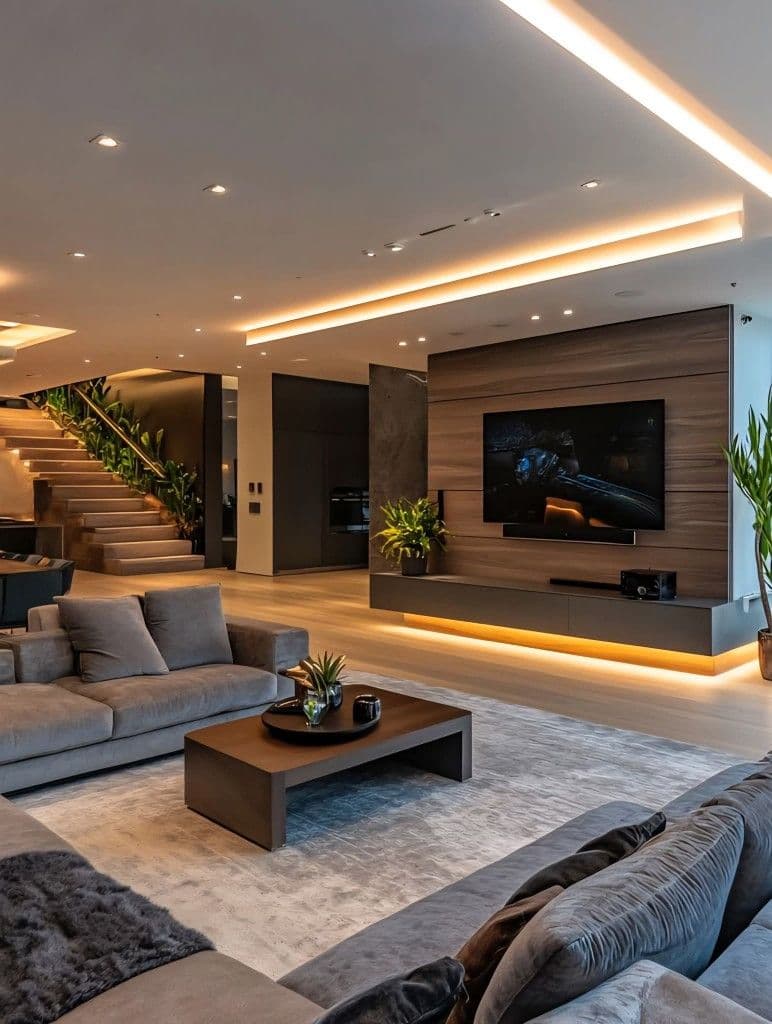 The contemporary interior design is a field of visual art